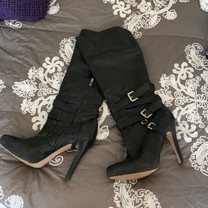 Sam Edelman high heeled hidden platform boots